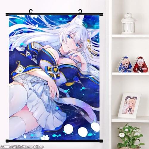 HOT Cute Anime Games Azur Lane Shinano HD Wall Scroll Roll Mural Painting Print Poster Home Decor Collectible Art Image Gifts