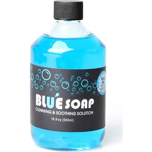 500ml Natural Ingredient Blue Soap Microblading Tattoo Analgesic Soothing Solution Cleansing Skin Clean Tattoo Relieve Accessory