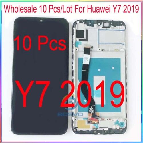 Wholesale 10 Pcs/Lot for Huawei Y7 2019 LCD screen display Y7 Pro and Y7 Prime 2019 with touch assembly with frame