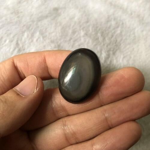 Wholesale 1pcs Top Quality Rainbow Obsidian 15x20mm 18x25mm 22x30mm 30x40mm Oval Gem stone Beads Cabochon Jewelry Ring Face