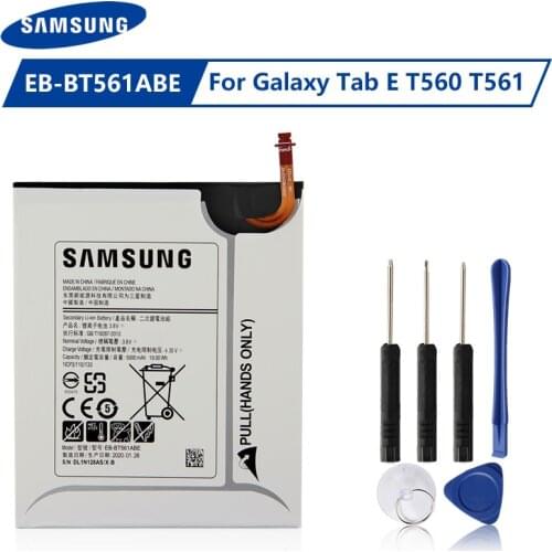 Original Samsung Battery EB-BT561ABE EB-BT561ABA For Samsung GALAXY Tab E T560 T561 SM-T560 Tablet Battery 5000mAh