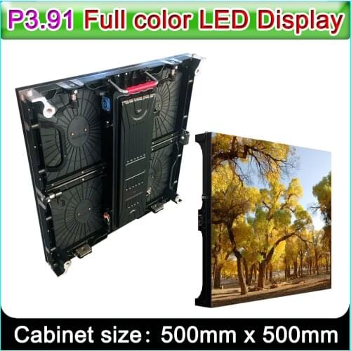 P3.91 Outdoor full color LED display, leased die-cast aluminum cabinet