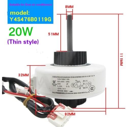 Suitable for Gree inverter air conditioner indoor hanging machine Y4S476B0119G fan motor motor 1-1.5P universal