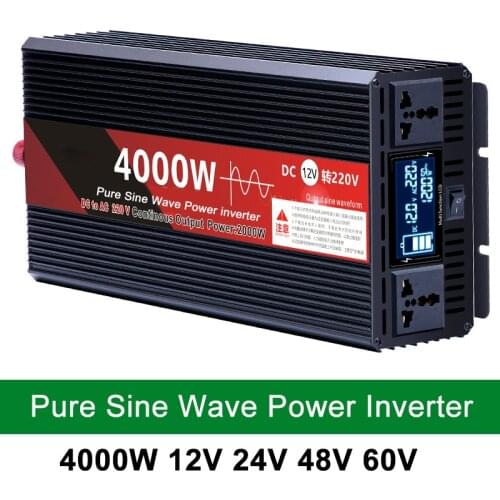 Car Inverter 12V 220V 2000W 3000W 4000W 6000W 24V Dc To 110V Ac Pure Sine Wave Voltage Converter 48V Power Inverter