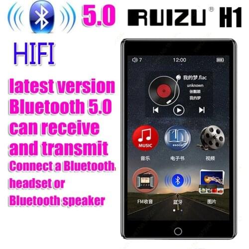 RUIZU H1 Full Touch 4in Screen bluetooth MP3 Player 8GB Music Player With FM Radio Video Player E-book With Built-in Speaker