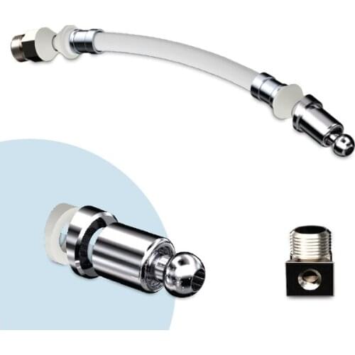 SELF CLEANING PIPE WITH CHROME NOZZLE 110 MM