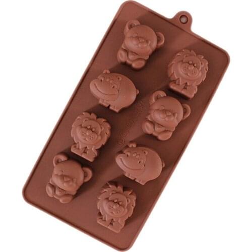 Silicone Animal Chocolate Mold Cake Cupcake Decoration Mold Fondant Sugar Jelly Ice Candy Baking Mould Kitchen Bakeware DIY Tool