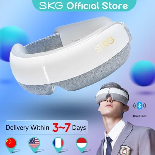 SKG Smart Eye Massager E3 Airbag Shiatsu Massage Vibration Eye Care Instrument Hot Compress Bluetooth 5Modes Skin Friendly EMS