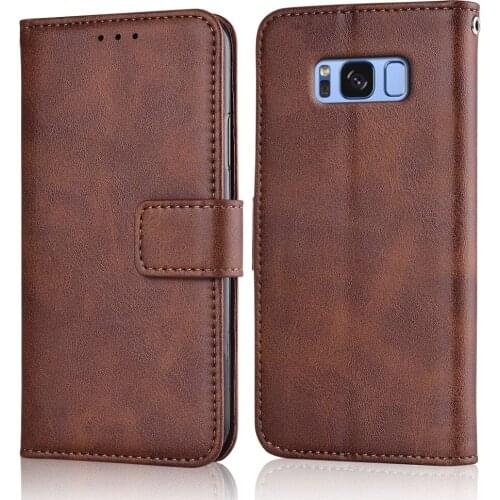 S8 Case Slim Leather Flip Cover for Samsung Galaxy S8 G950 SM-G950 Case Wallet Magnetic case for Samsung S8 Plus G955F SM-G955F
