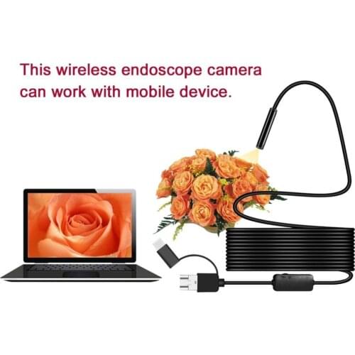 2018 USB Ear Cleaning Tool HD Visual Ear SpoonIP68 1200P FOR Android 8MM Micro USB Type-c USB 3-in-1 Computer Endoscope
