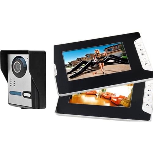SmartYIBA 7"Video Door Phone Visual IR Camera Handsfree Video Doorbell Intercom Kit Smart Security&Protection Camera System