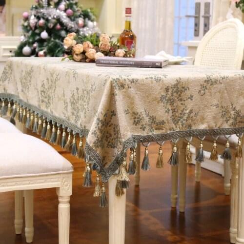 High quality Table Cloth polyester cotton Europe Rectangular Tablecloths Dining Hotel wedding Table Cover fashion home decor