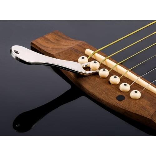 1PCS Alloy Guitar String Peg Pulling Puller Bridge Pin Remover Tool For Stringed Instruments Acoustic Guitar Parts Accessories 4