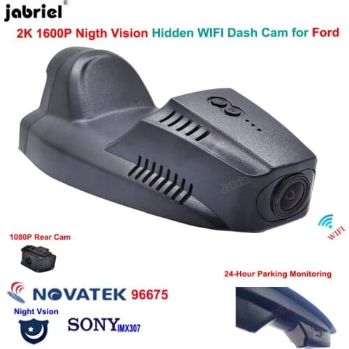 2K 1600P Wifi Car Dvr Dash Cam For Ford Kuga mk2 mk3 For Ford Escape mk2 mk3 2012 2013 2014 2015 2016 2017 2018 2019 2020 2021