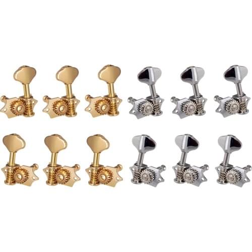 3L3R 6Pcs 1:18 Guitar String Tuning Pegs Tuner Machine Heads Knobs Tuning Keys for Acoustic or Electric Guitar