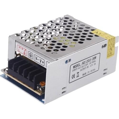 AC 100V~240V to DC 12V 3A 36W Voltage Transformer Switch Led Strip Power Supply