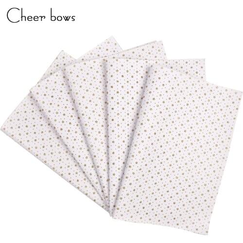 Cheer bows 22*30cm Synthetic Leather Artificial Faux Leather Fabric Printed Glitter Gold Star Festival Decor DIY hair Bows craft