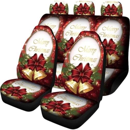 Aimaao Christmas Halloween Car Seat Covers Universal Bucket Fit for Cars Easy to Put on The Seat For Honda Crv VW Camry 40