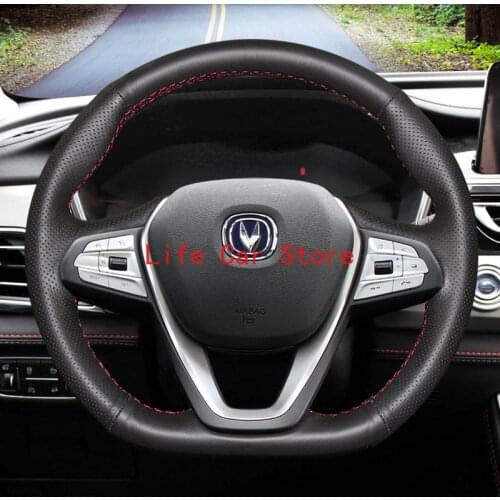 For Changan CX70 EADO CS35 CS15 CS75 DIY Hand Sewn Steering Wheel Cover