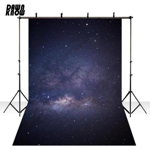 DAWNKNOW Dark Starry Star Photography Background Texture Photocall Polyester Children Backdrops For Wedding Photo Studio lv2602