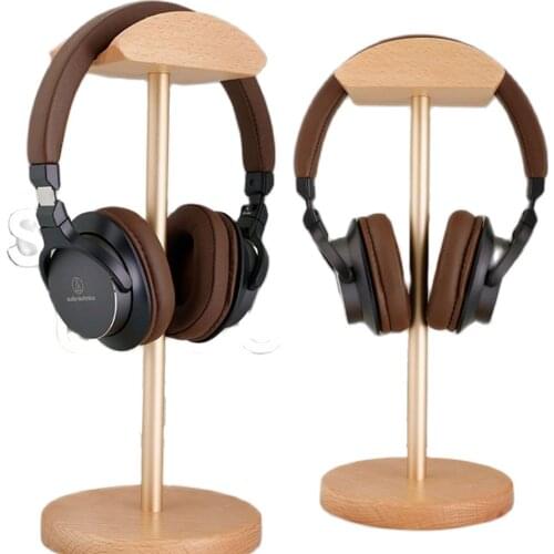Wood Headphone Stand Creative Display for bracket for Headset Simple Holder Rack Hang Non-slip Space Saving