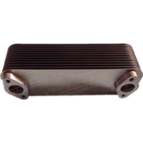 Excavator parts D934 engine oil radiator core oil cooler chip 12 pieces for Liebherr R944 fuel radiator chip