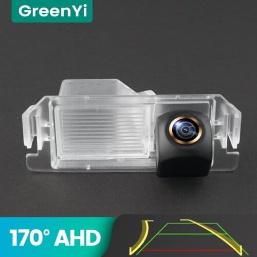 GreenYi 170° AHD Trajectory Car Rear View Camera For Hyundai I10 I20 I30 Solaris Genesis Elantra Verna Reverse Vehicle Parking
