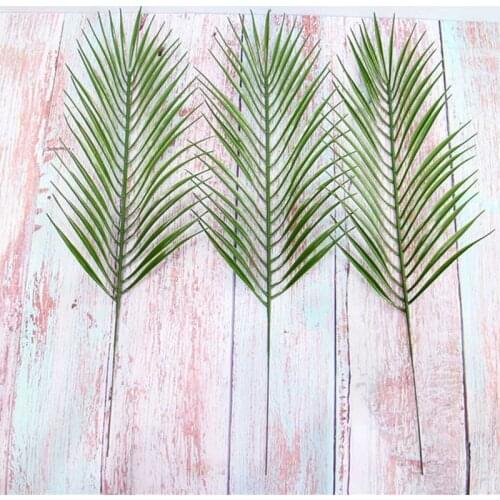 Artificial Leavess Faux Plants Fake Plants Leaf Greenery Tropical Palm Tree Leaves for Palm