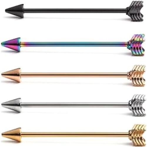 14g Cone Spike Industrial Helix Industrial Piercing Barbells Ear Studs Earrings Piercing Industrial Jewelry