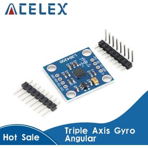 GY-50 L3G4200D Triple Axis Gyro Angular Velocity Sensor Module IIC / SPI Communication Protocol