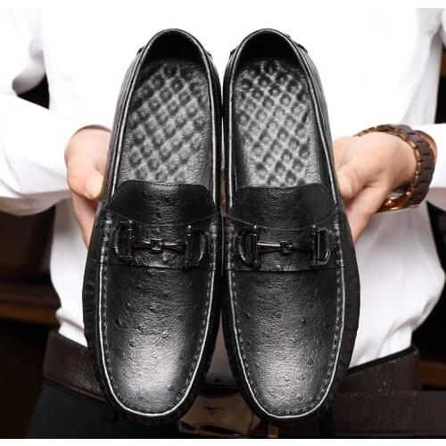Mens Mocassin Genuine Leather Loafers Men Summer Autumn Casual Boat Shoe Male Cow Leather Driving Soft Breathable Slip on Flats