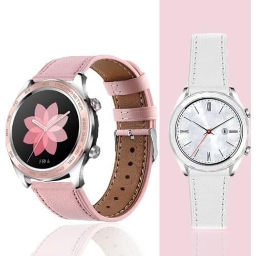 Soft Bands for Huawei watch GT 2E GT2 46mm/Honor magic dream/magic2 46MM Strap Leather wristband bracelet belt