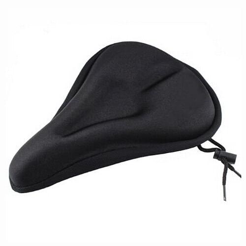 Bike Bicycle Extra Comfort Soft Gel Seat Saddle Cushion Cover - Black