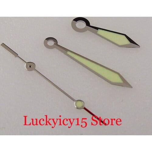 Watch Hand Set fit MIYOTA 8215 8205 821A MINGZHU 2813 Middle Green Luminous