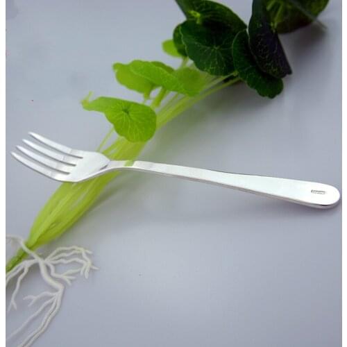 Pure Handmade Silver Tableware Knife And Fork Sterling Silver 999 Western Food Three-piece Set Silver Fork Silver knife