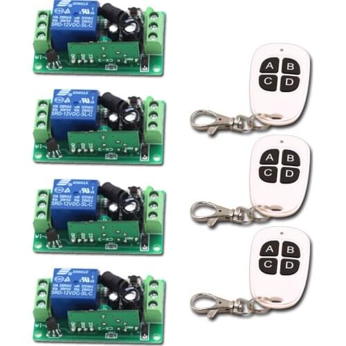 New DC9V 12V 24V 1CH Channel Relay Wireless Remote Control Switch Remote Controller Transmitter+Receiver
