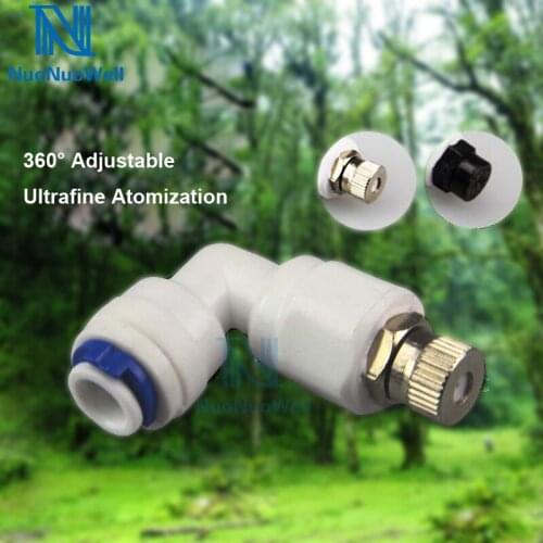 NuoNuoWell Reptile Fogger Mister With Quick Connecting Nozzle Humidity Cooling System Rainforest Aquarium Mist Nozzle 3pcs-pack