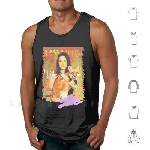 Foxy Lady-Actress Megan Fox ( By Acci ) Tank Tops Vest Sleeveless Megan Fox Fox Foxy Lady Fashion Female Human Model