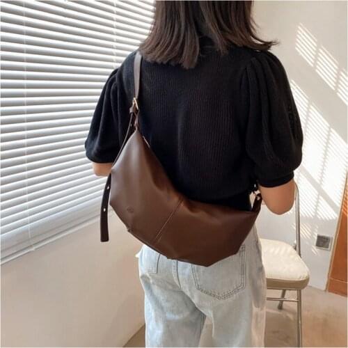 Women Soft PU Handbags High Quality Vintage Crossbody Bags for Women Solid Chains Shoulder Bags Female