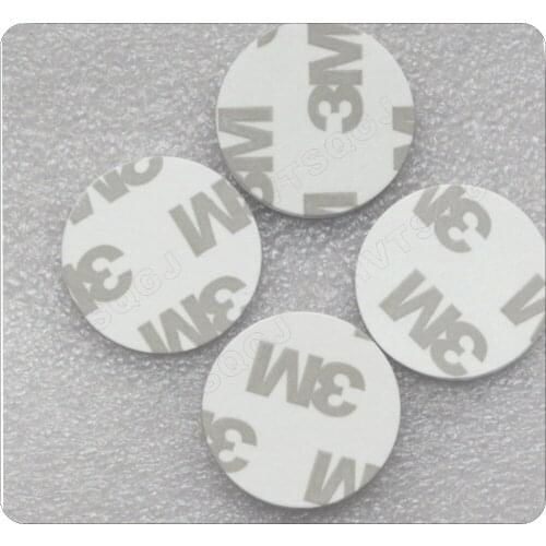 100pcs Free shipping 3M stickers coin type 125KHZ RFID coil card/ EM RFID chips /size:25/30/35mm