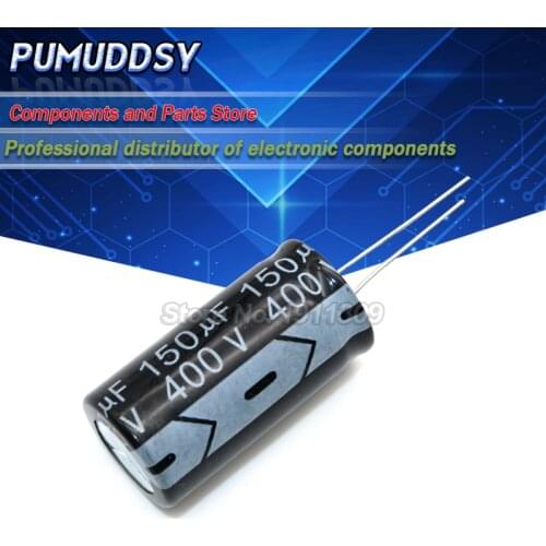 5PCS Higt quality 400V150UF 18*35mm 150UF 400V 18*35 Electrolytic capacitor