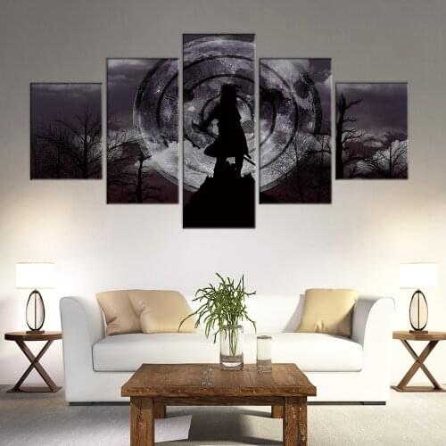 5 Pcs Japan Anime Modular Wall Art Canvas Posters Accessories Pictures HD Print Paintings Home Decor Living Room Accessories