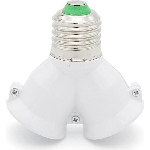 E27 lamp holder Converters 1 to 2 Light Bulb Base distributor Adapter Extended interface home lighting accessories