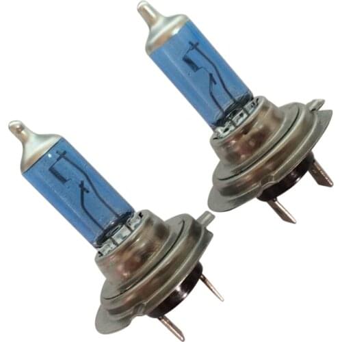 Car Light 2pcs 12V Bright H7 55W 6000K Gas Headlight White Light Lamp Bulbs A18