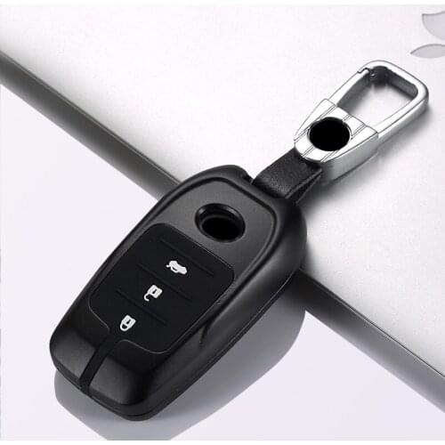 Aluminum Alloy Car Key Case for Toyota for Chr Rav4 Auris Avensis Prius Aygo Camry Corolla Land Cruiser 200 Prado Crown