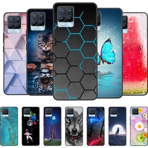For Realme 8 Pro Case Fashion Coque Cover for Realme 8 Pro Cover Funda Silicone Soft TPU Phone Bumper For Realme8 8Pro Global