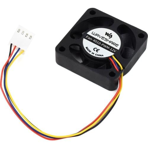 Fan-4010-PWM-12V,Dedicated Cooling Fan For Compute Module 4 IO Board, PWM Speed Adjustment