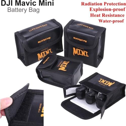 Mavic Mini Battery Safe Storage Bag Water-proof Explosion-proof Lipo Battery Protective Bag for DJI Mavic Mini Drone Accessories