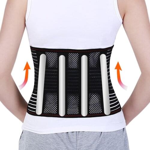 Medical Bone Lumbar Disc Disease Support Belt Back Brace Posture Corrector Waist Protector Weight Loss Injury Muscle Compression