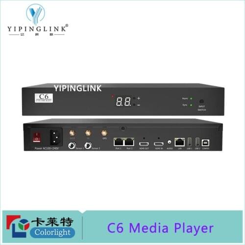 Colorlight C6 2 Ports Output Media Player Synchronous Asynchronous 1.31 Million Pixels LED Display Loading With HDMI